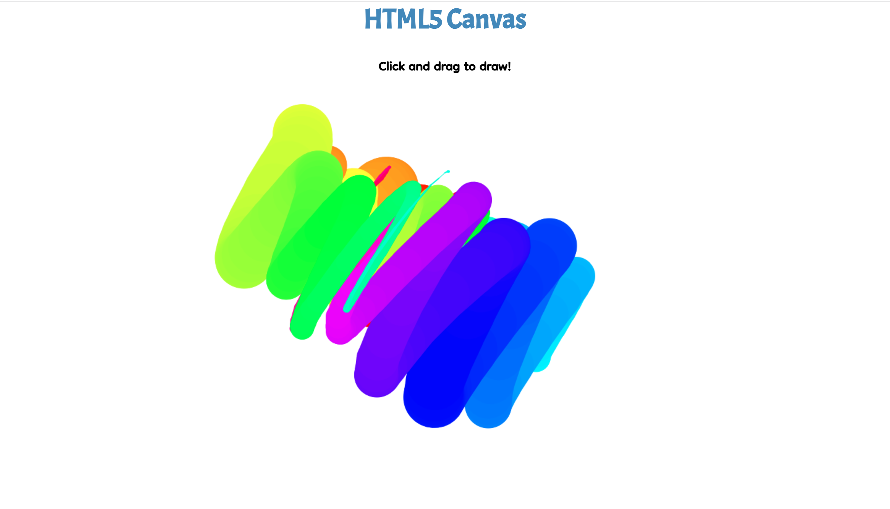 Screenshot of project 4 canvas