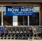 Bed, Bath, & Beyond hiring sign