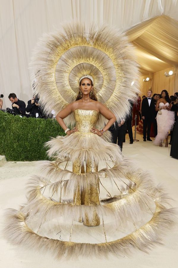 Iman at the Met Gala.