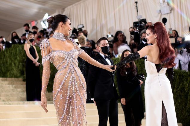 Kendal Jenner and Gigi Hadid at The Met Gala.