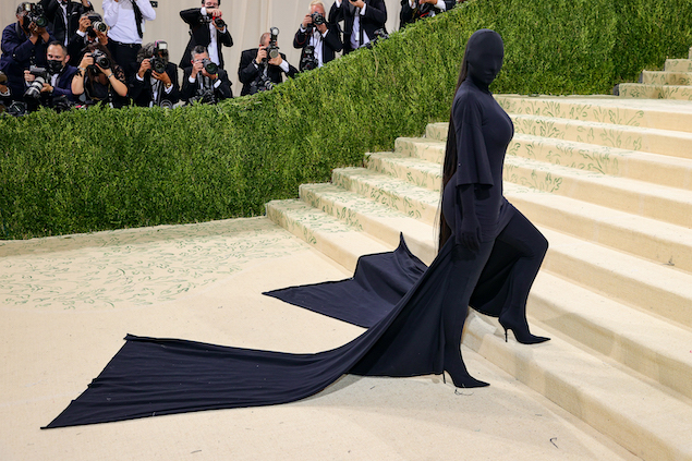 Kim Kardashian at The Met Gala.